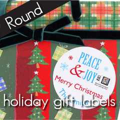 Holiday Gift Labels - Round