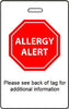 Allergy Alert Bag Tags