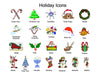 Holiday Icons Address Labels
