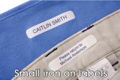 Small Iron-On Labels