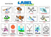Sports Bag Tags - Great for Kids & Athletic Teams