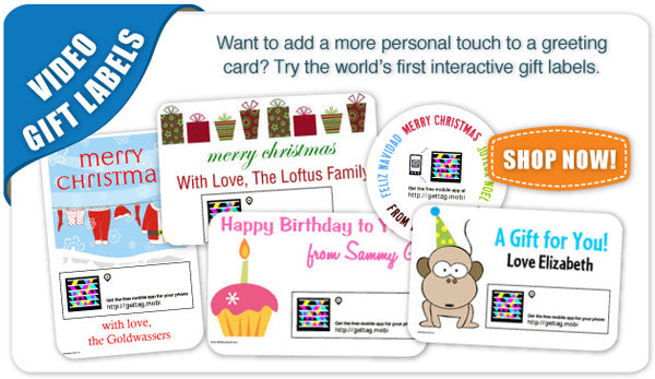 Video Gift Label Banner
