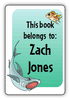Kids Personalized Book Labels - Animal Kingdom