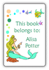 Kids Personalized Book Labels - Animal Kingdom