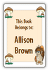 Kids Personalized Book Labels - Animal Kingdom
