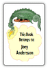 Kids Personalized Book Labels - Animal Kingdom