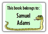 Kids Personalized Book Labels - Animal Kingdom