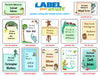 Kids Personalized Book Labels - Animal Kingdom