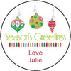 Holiday Gift Labels - Round