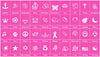Standard Waterproof Stick-Ons - Pink