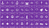 Standard Waterproof Stick-Ons - Purple