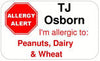 Waterproof Multi-Allergy Alert Labels