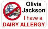 Waterproof Specific Allergy Alert Labels